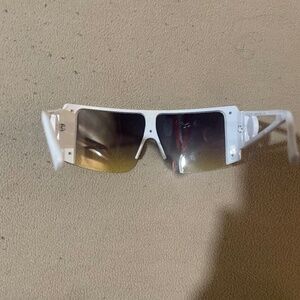 Futuristic White Sunglasses